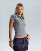 Contrast Stitch Mini Skirt - Indigo